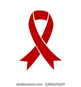 Ribbon icon logo. Vector image