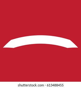 Ribbon icon on red background