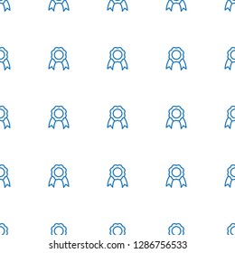 ribbon icon pattern seamless white background. Editable outline ribbon icon. ribbon icon pattern for web and mobile.