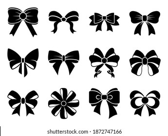 Ribbon icon set - vector illustration .