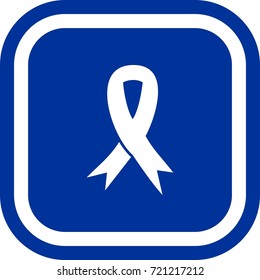 Ribbon icon , sign Square with rounded corners