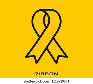 Ribbon icon signs