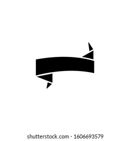 Ribbon icon. Simple decoration band icons for ui and ux, website or mobile application
