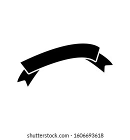 Ribbon icon. Simple decoration band icons for ui and ux, website or mobile application