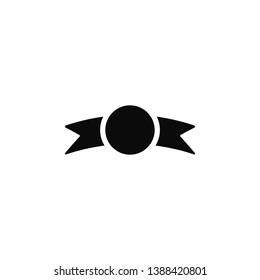 ribbon icon. Simple glyph, flat vector of Ribbon icons for UI and UX, website or mobile application