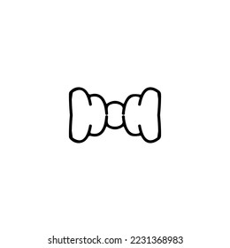 Ribbon icon. Simple style company big sale poster background symbol. Ribbon brand logo design element. Ribbon t-shirt printing. Vector for sticker.