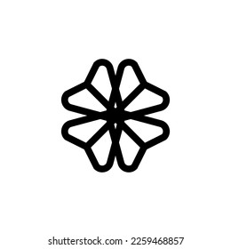 Ribbon icon. Simple style event poster background symbol. Ribbon brand logo design element. Ribbon t-shirt printing. vector for sticker.