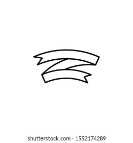 Ribbon icon. Simple thin line, outline vector of ribbon icons for ui and ux, website or mobile application
