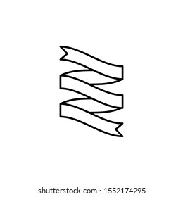 Ribbon icon. Simple thin line, outline vector of ribbon icons for ui and ux, website or mobile application