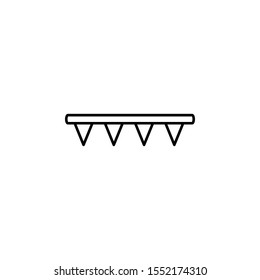Ribbon icon. Simple thin line, outline vector of ribbon icons for ui and ux, website or mobile application