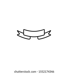 Ribbon icon. Simple thin line, outline vector of ribbon icons for ui and ux, website or mobile application