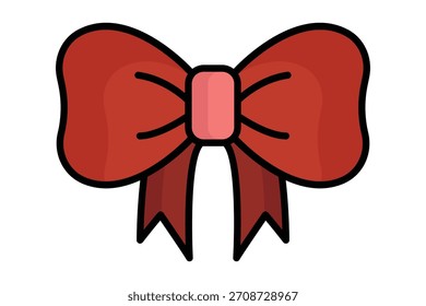 Icono de la cinta. estilo sólido del icono. icono relacionado con la Navidad. Ilustración vectorial de los Elementos del regalo