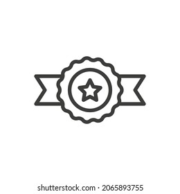 Icono de cinta de opciones con fondo de estrella y blanco