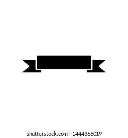 Ribbon icon, starburst element modern simple vector illustration.