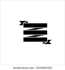 Ribbon icon. tape sign. vector illustration on white background. EPS 10