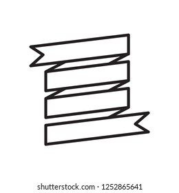 ribbon icon in trendy flat style 