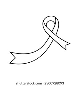 Ribbon icon vector. bow illustration sign. loop symbol.