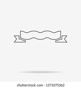 Ribbon icon. Vector concept illustration for design.