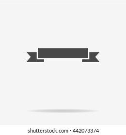 Ribbon icon. Vector concept illustration for design.