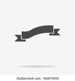 Ribbon icon. Vector concept illustration for design.