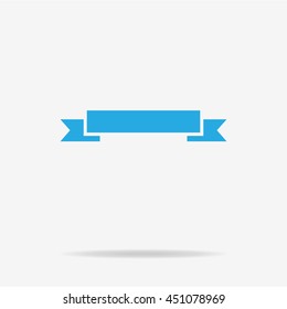 Ribbon icon. Vector concept illustration for design.