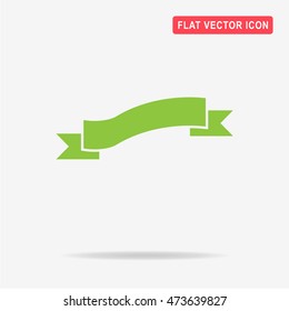 Ribbon icon. Vector concept illustration for design.