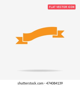 Ribbon icon. Vector concept illustration for design.
