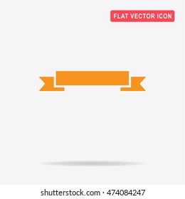 Ribbon icon. Vector concept illustration for design.