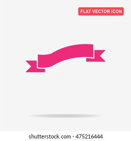 Ribbon icon. Vector concept illustration for design.