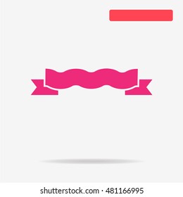 Ribbon icon. Vector concept illustration for design.