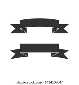 Ribbon Icon Vector - Flat and Trendy Sign / Symbol Illustration in Glyph Style.