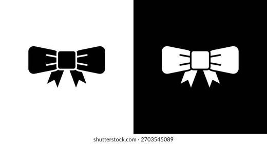 Ribbon icon. Vector illustration. Flat design.