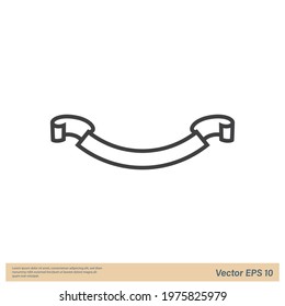 ribbon icon vector illustration logo template