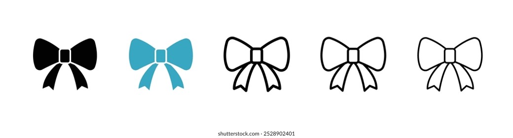 Ribbon icon vector illustration set