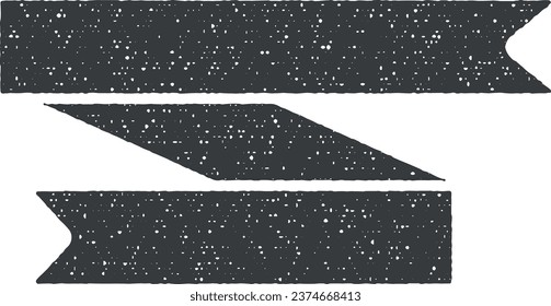 Flachbildsymbol, Vektorgrafik in Stempelstil