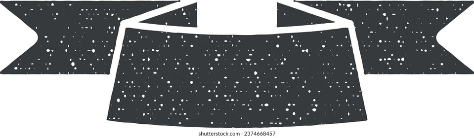 Flachbildsymbol, Vektorgrafik in Stempelstil
