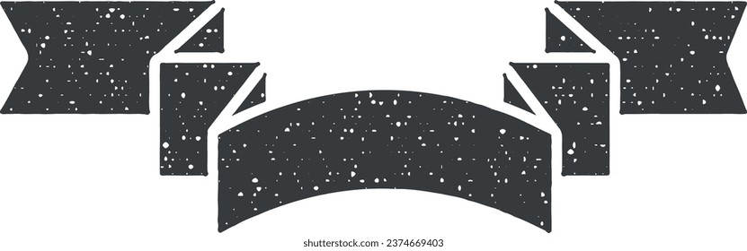 Flachbildsymbol, Vektorgrafik in Stempelstil