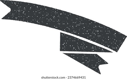 Ilustración vectorial de icono de cinta en estilo de sello