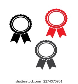 ribbon icon vector isolated on background