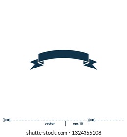 Ribbon Icon vector Logo Template