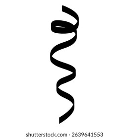 Ribbon icon vector set. Ribbon curl illustration sign collection. Ribbon symbol or logo.
