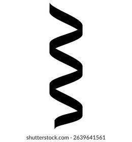 Ribbon icon vector set. Ribbon curl illustration sign collection. Ribbon symbol or logo.