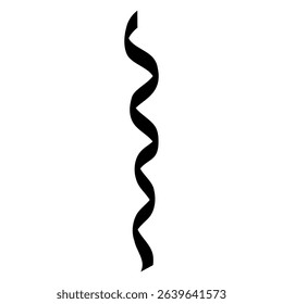Ribbon icon vector set. Ribbon curl illustration sign collection. Ribbon symbol or logo.