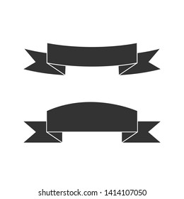Ribbon Icon Vector. Slogan 
Symbol for Design Elements, Websites, Presentation and Application - Vector. 