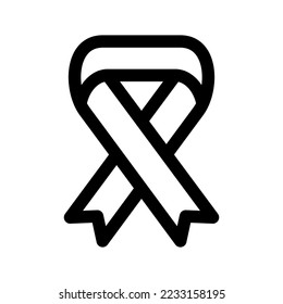 Ribbon Icon Vector Symbol Design Illustration