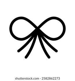 Ribbon Icon Vector Symbol Design Illustration