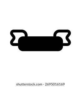 Ribbon Icon Vector Symbol Design Illustration