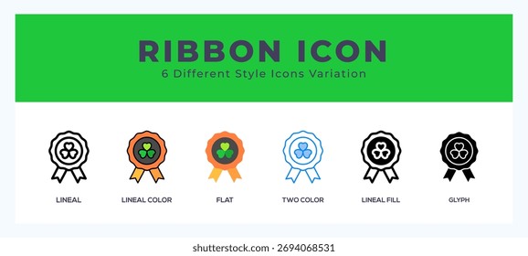 Conjunto de iconos de cinta. Diferente estilo de iconos simple Ilustración vectorial.
