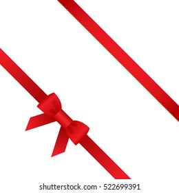 Ribbon, icons. Vector illustration