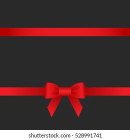 Ribbon, icons. Vector illustration